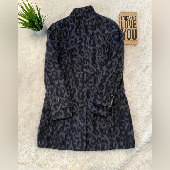 Banana Republic Animal Print Wool Coat / Jacket - NWOT! - Picture 7 of 13